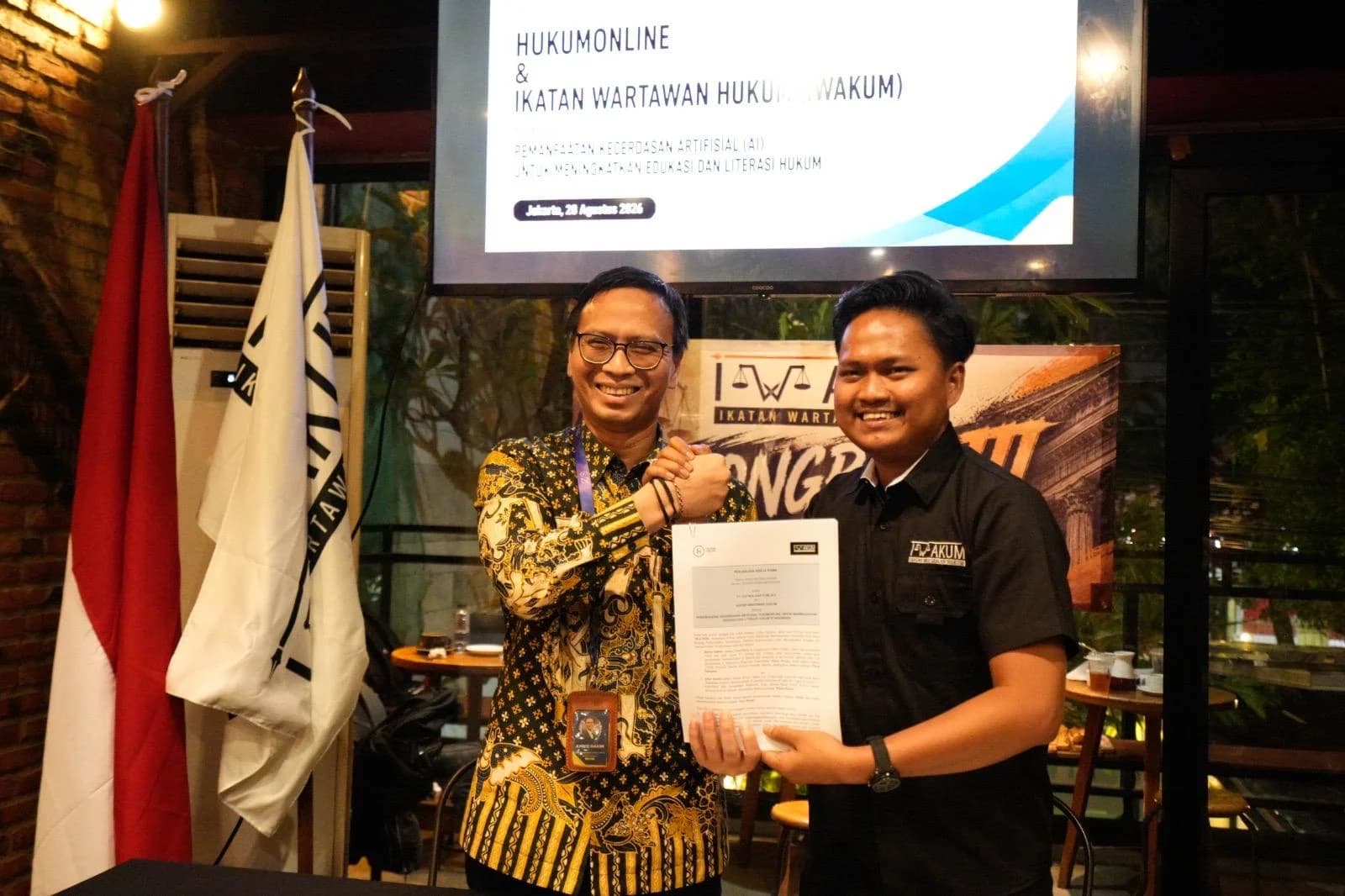 Iwakum Kerja Sama dengan Hukumonline, Manfaatkan AI untuk Perkuat Kapasitas Wartawan Hukum