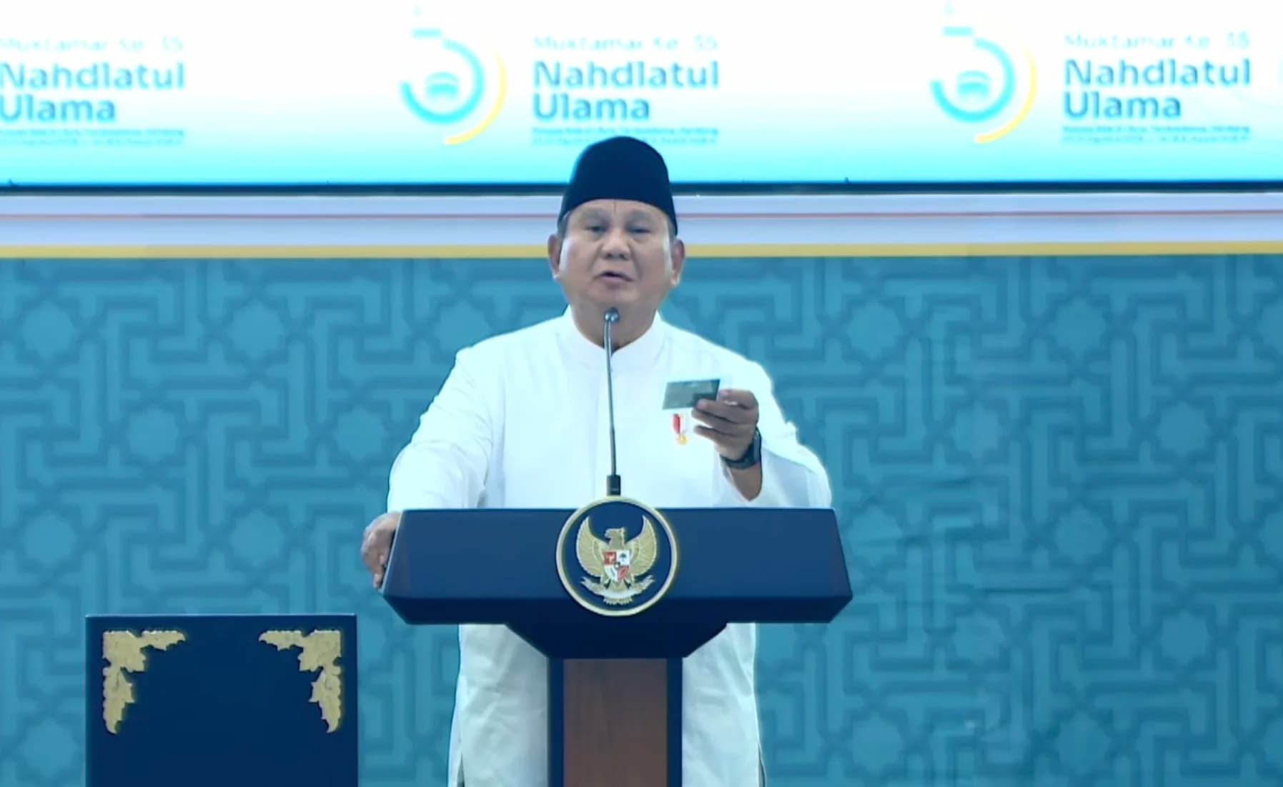 Prabowo Dapat Kartu Anggota NU: Ini Seumur Hidup, Ini Luar Biasa
