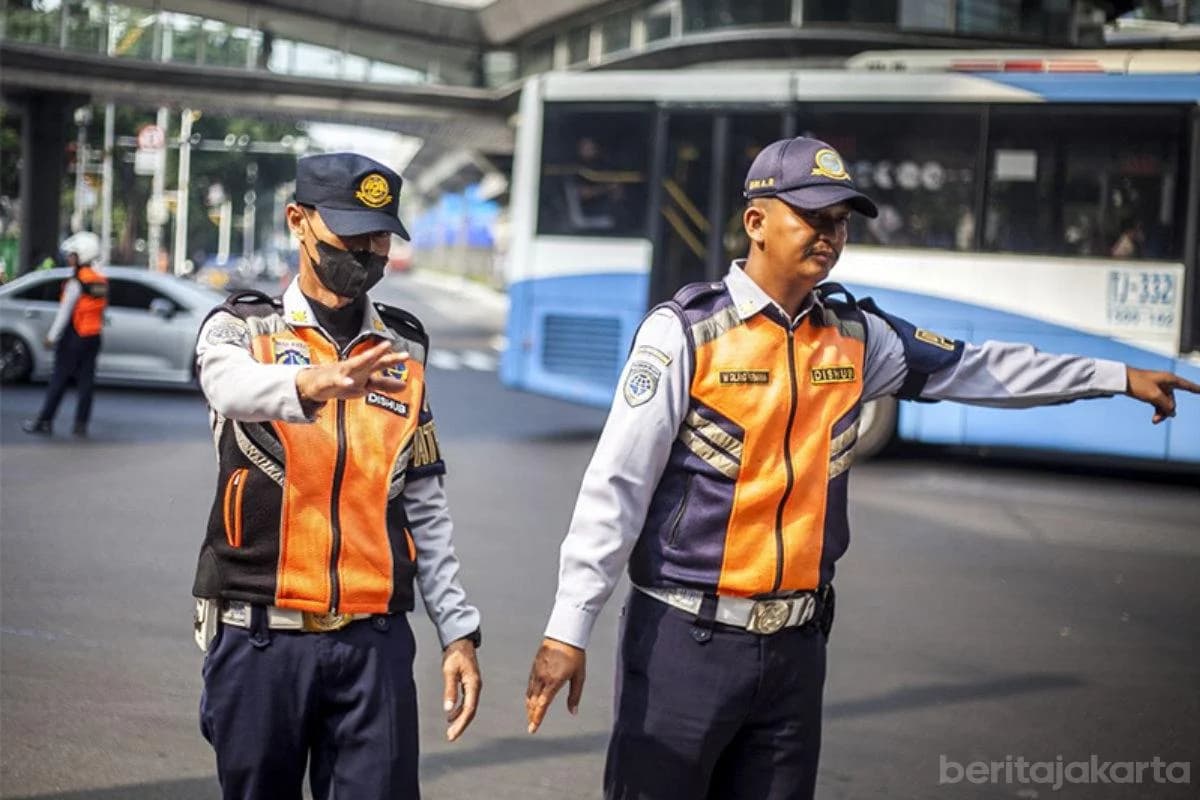 Dinas Perhubungan (Dishub) DKI Jakarta menyiapkan rekayasa lalu lintas. (beritajakarta.id).