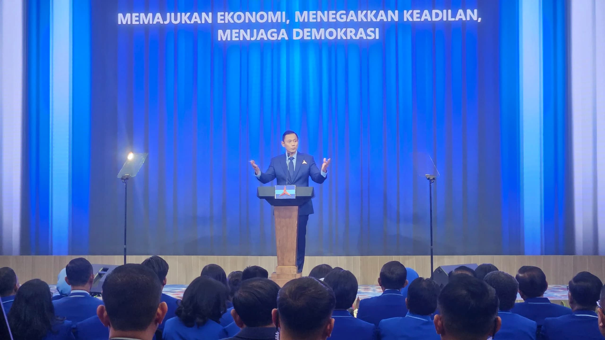 HUT ke-25 Demokrat, AHY Minta Kader Hadir dan Ringankan Beban Korban Bencana