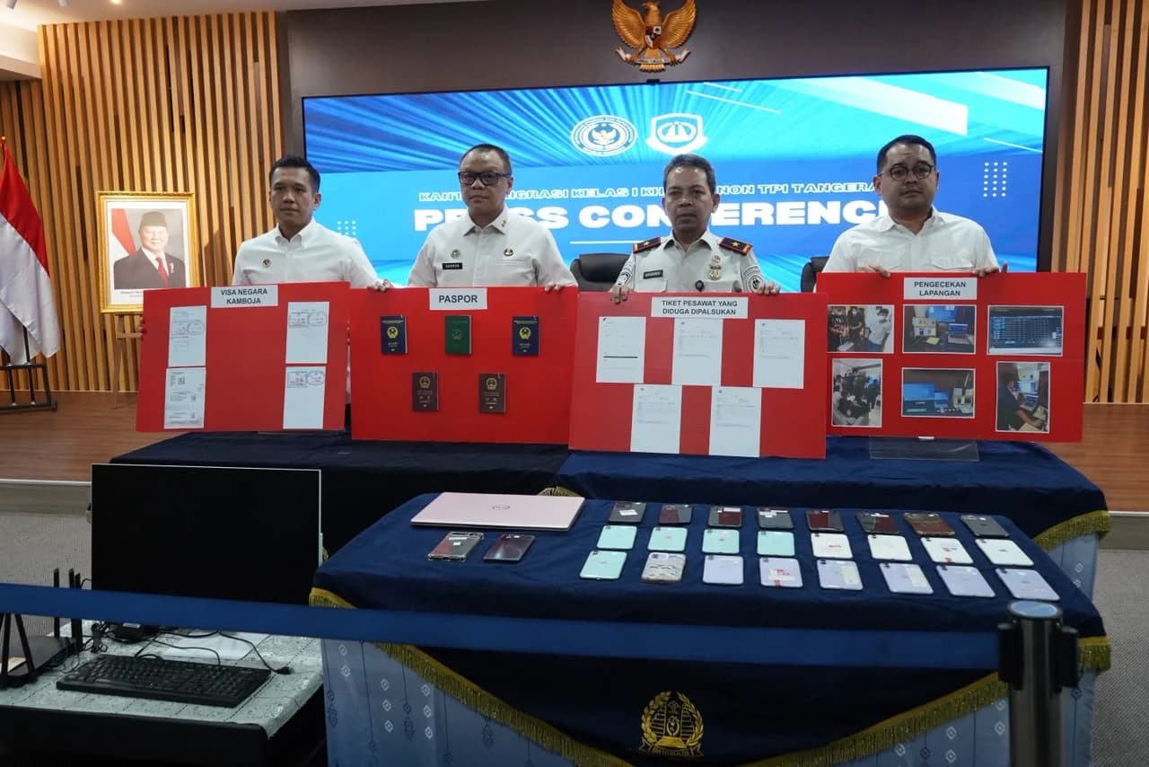 Imigrasi Tangerang Tangkap 5 WNA, Diduga Terlibat Jaringan Judol dan Palsukan Dokumen Izin Tinggal