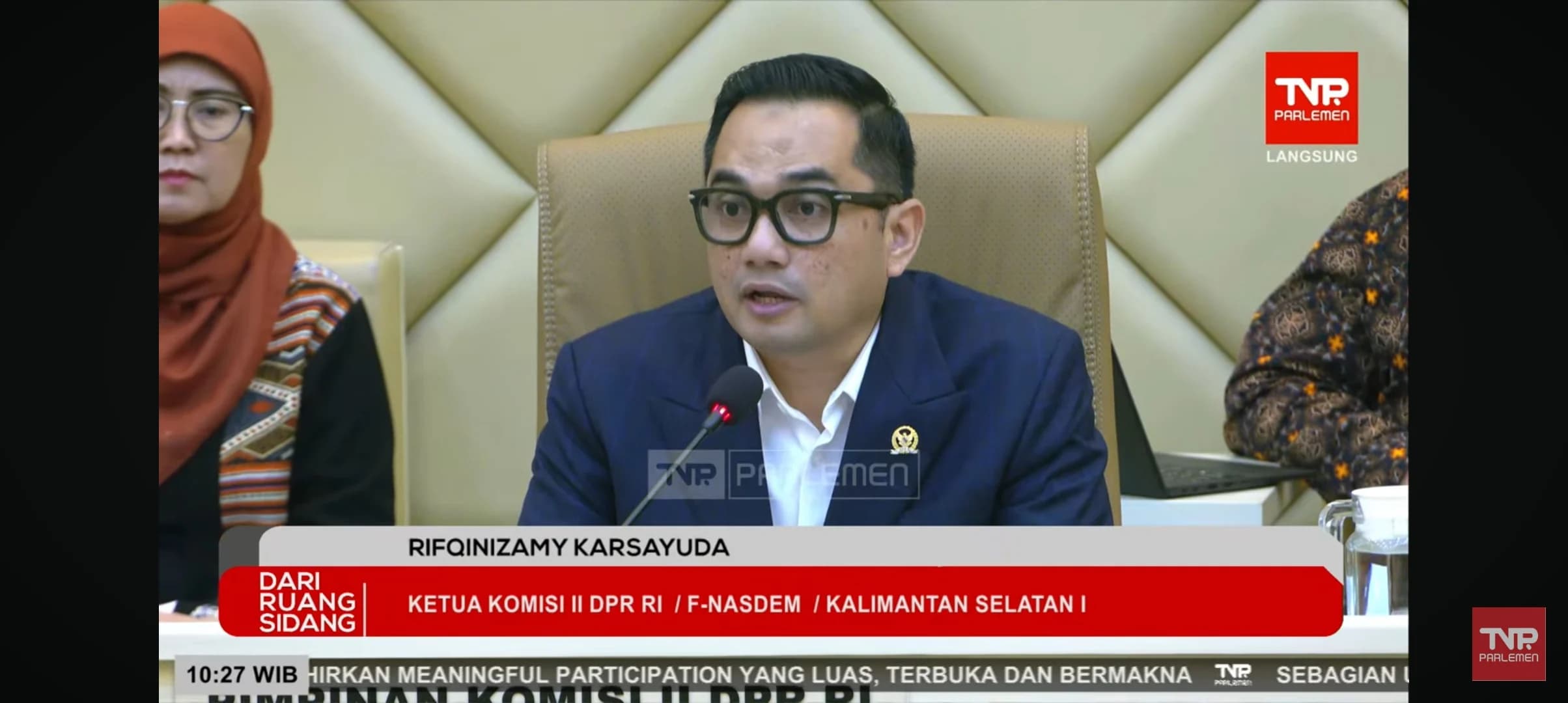 Nusron Wahid Tak Hadiri Rapat di DPR Usai Anak Buahnya Ditangkap KPK
