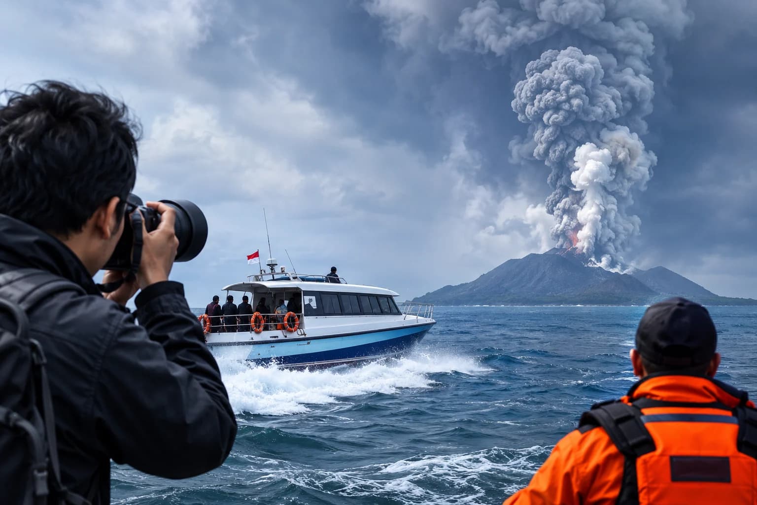 Jurnalis Hilang Kontak saat Liput Anak Krakatau, Tim Khusus Dikirim untuk Pencarian