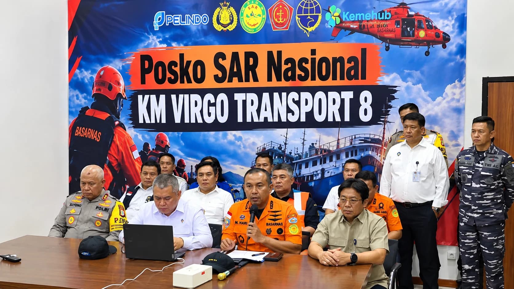 Basarnas Turunkan Kekuatan Penuh, 15 Armada Dikerahkan Cari Korban Virgo Transport 8