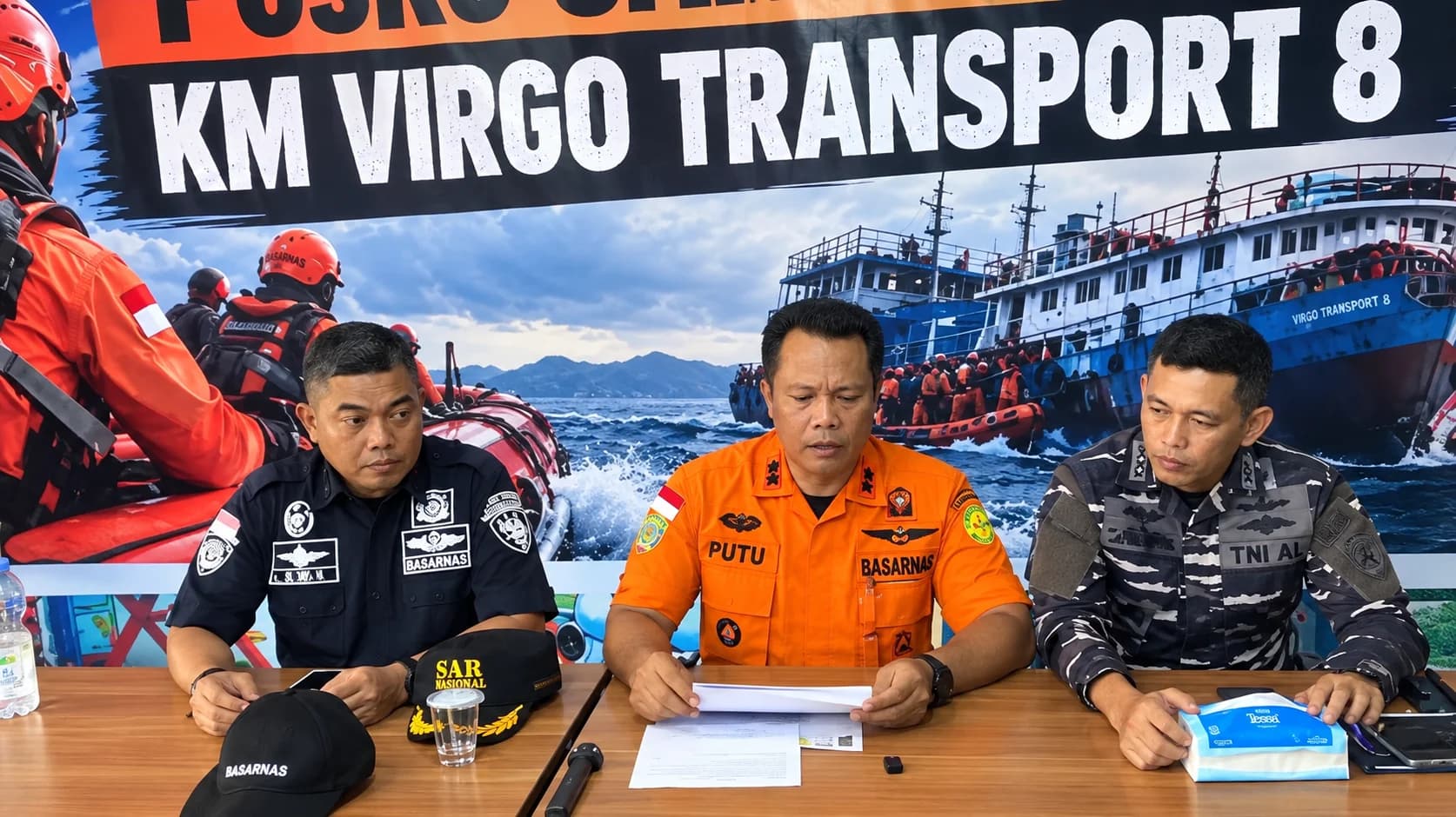 Penyelam Temukan 3 Jenazah di Kabin Penumpang Kapal Virgo Transport 8