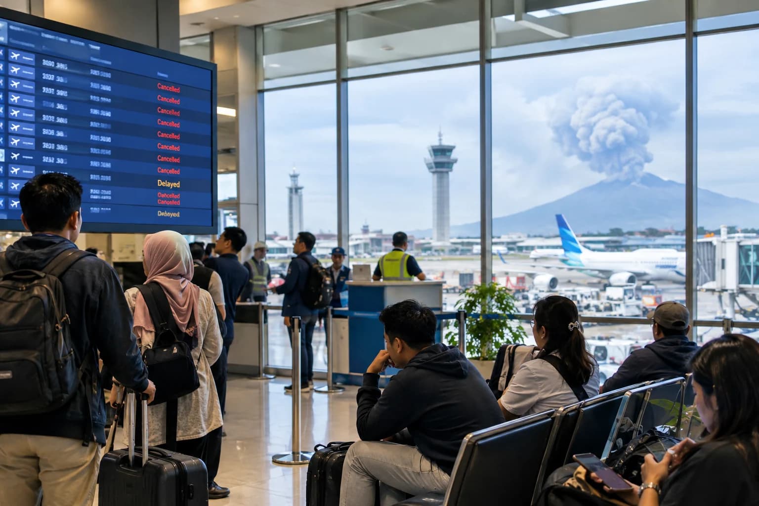 Kepulangan Jemaah Umrah Dialihkan ke Kertajati Imbas Erupsi Anak Krakatau Ganggu