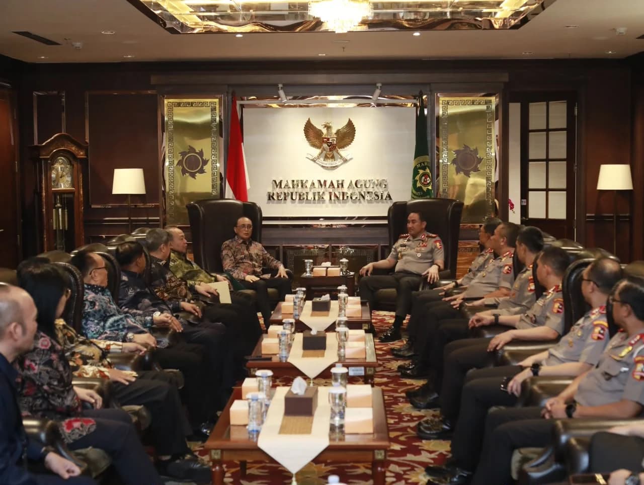Kapolri Suyudi Sambangi MA, Perkuat Koordinasi Sistem Peradilan Pidana