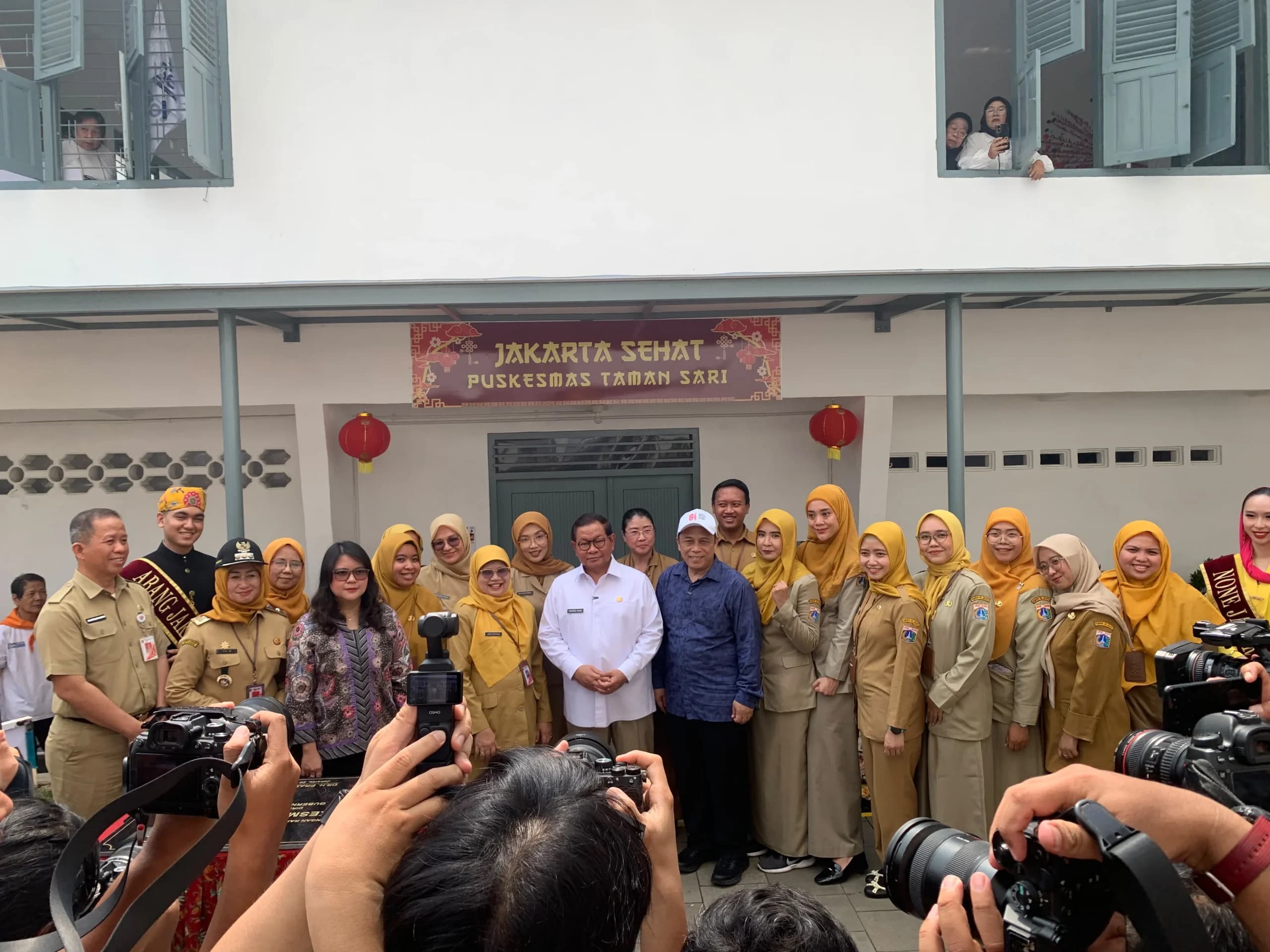 Pramono Resmikan Puskesmas Taman Sari, Bisa Layani 500 Pasien Berobat per Hari