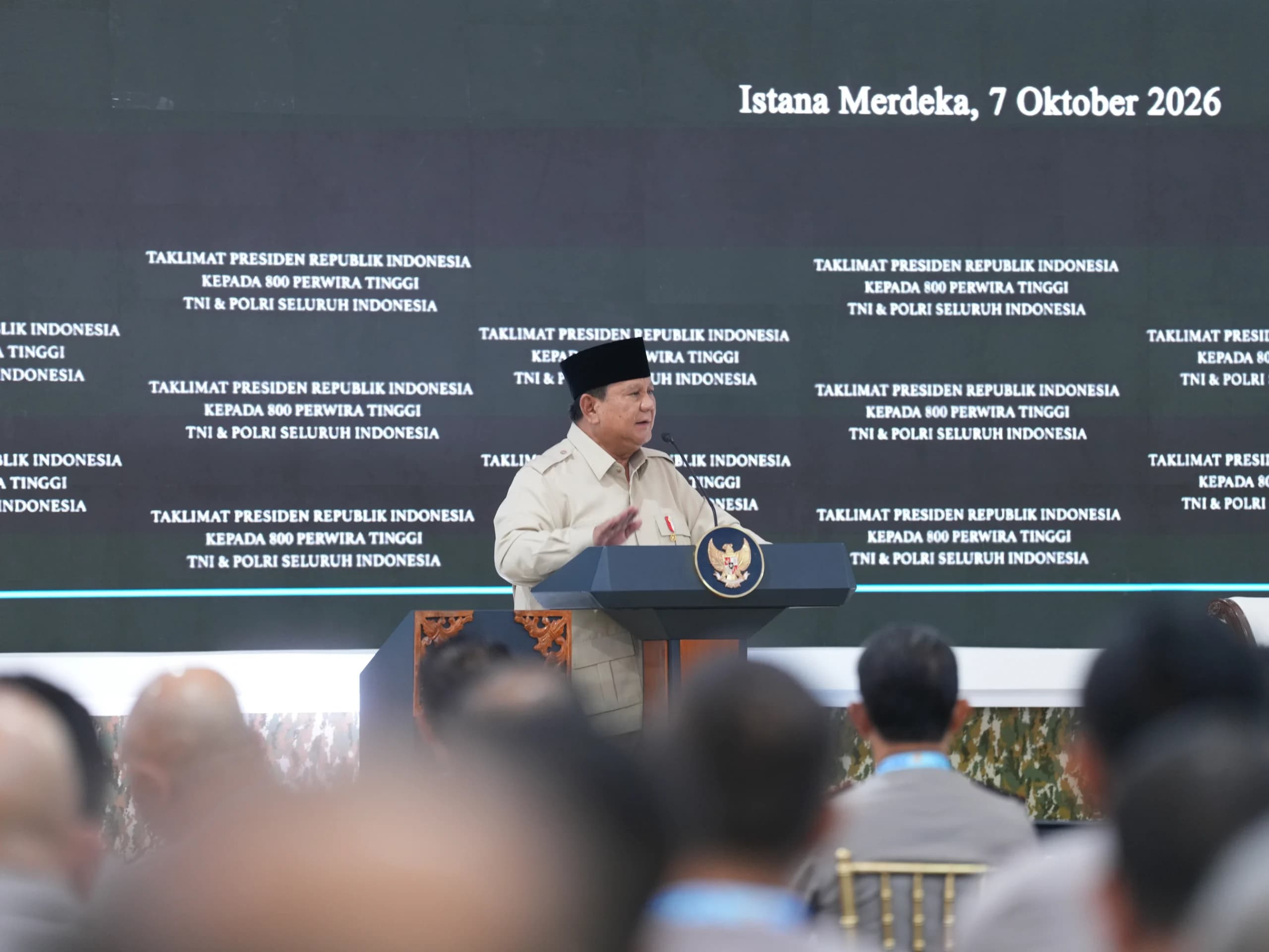 Prabowo Minta TNI-Polri Siap Hadapi Perang Hibrida dan Ancaman Drone