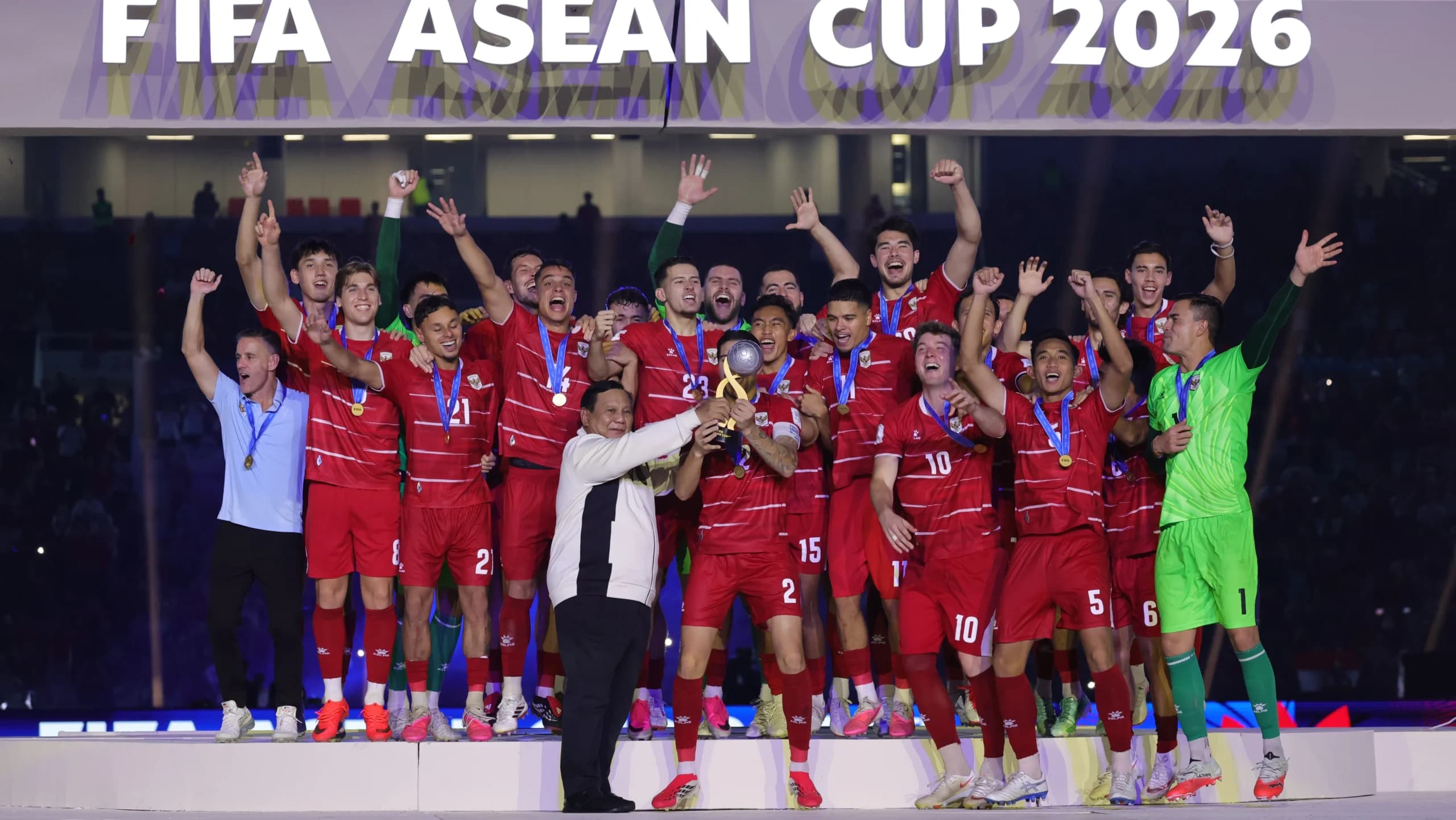 Prabowo Bangga Timnas Indonesia Juara FIFA ASEAN CUP 2026