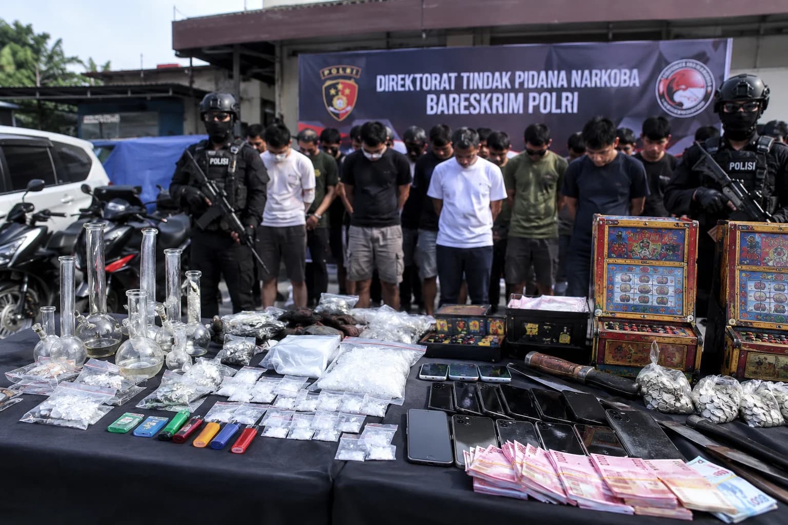 Bareskrim Polri Bongkar 9 Sarang Narkoba di Sumut, Bandar Besar Diburu