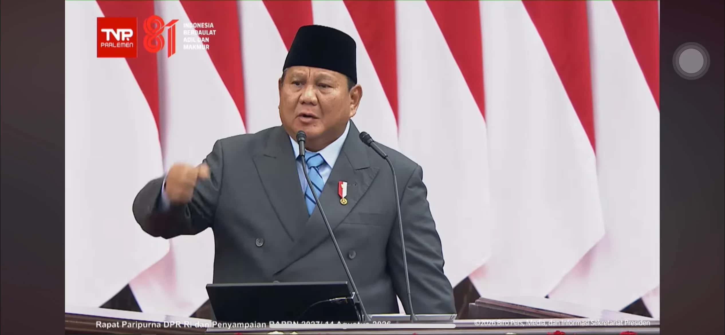 Prabowo Guyur BGN Rp240 Triliun, tapi Anggaran Bencana 2027 Cuma Dikasih Rp5,09 Triliun