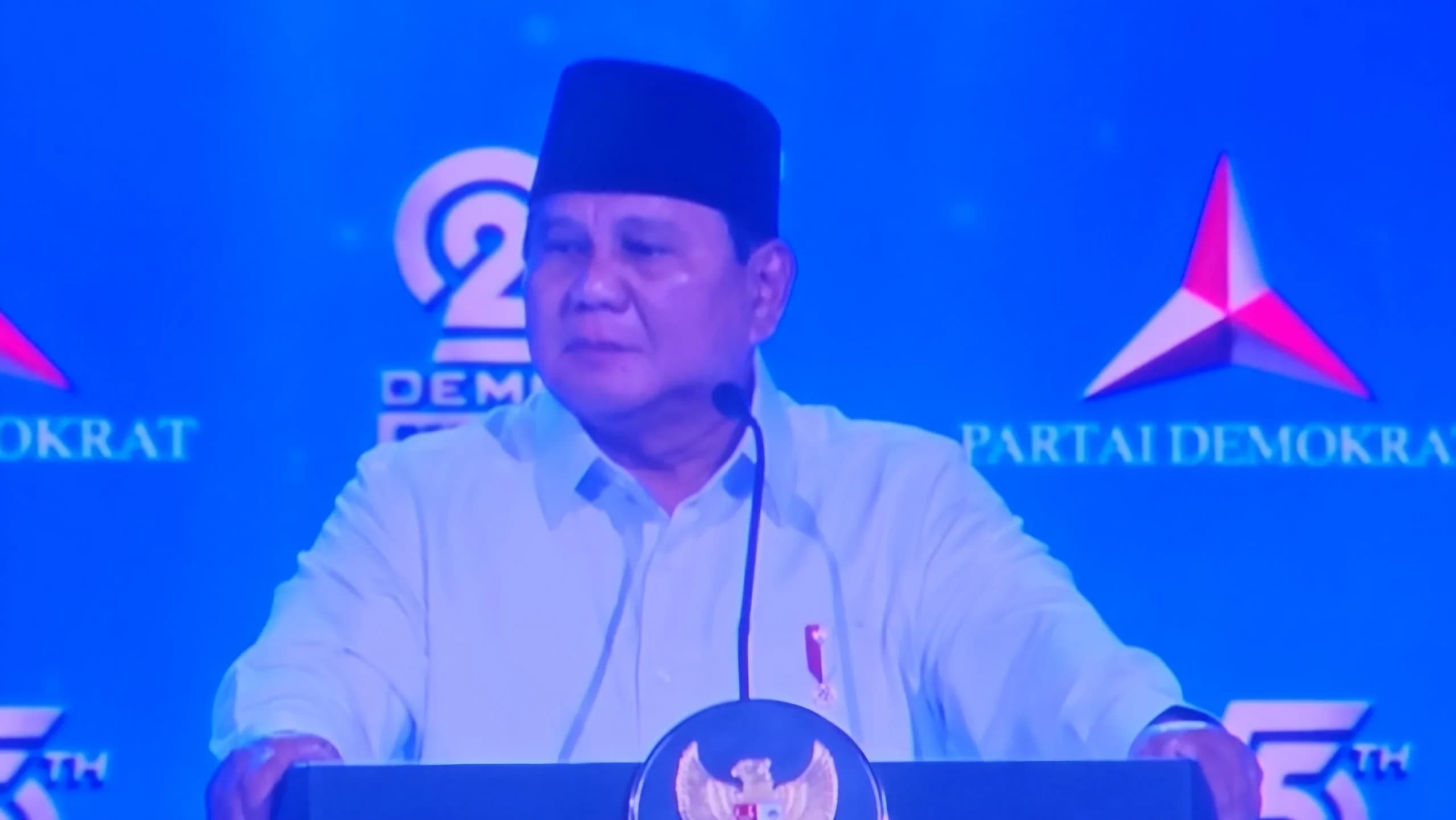 Prabowo di HUT ke-25 Demokrat: SBY Taruna Terbaik, Saya Taruna yang Bisa Diperbaiki